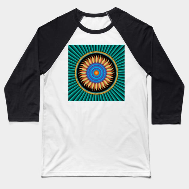 New Mexico Sun Baseball T-Shirt by becky-titus